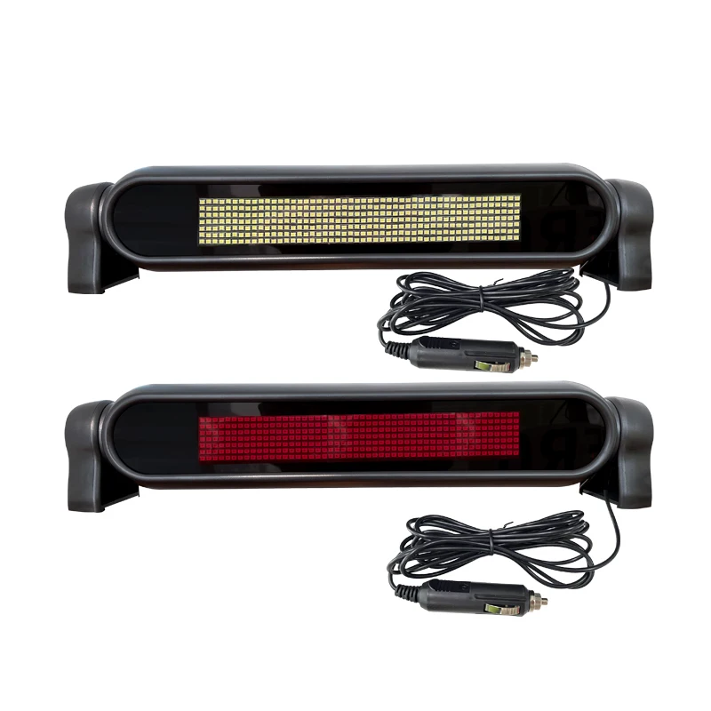 12V Remote Control Programmable LED Car Sign Scrolling Messages Numbers Display Mini Size Digital Display Screen For Advertising