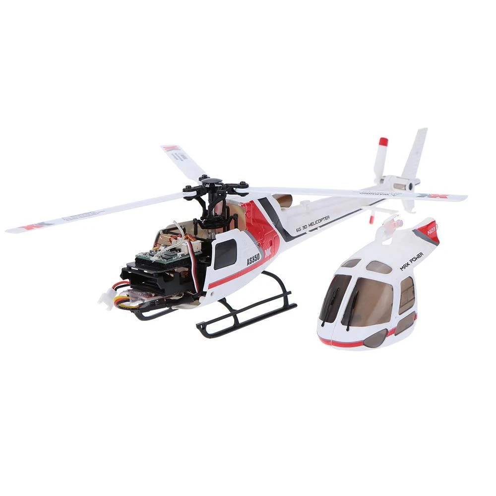 Wltoys K123 AS350 6 Gyro 150 Meters Altitude Hold Brushless Aircraft Kids Mini Flying Remote Helicopter