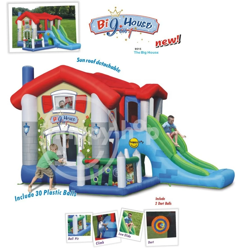 Happy Hop Inflatable Bouncer for Kids -9515 The Big House, inflatable bouncer castle and big jumping castle for sale