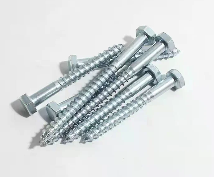 Hebei Yisen Fastener  DIN571 hexagon head self tapping wood screw for furniture stainless steel