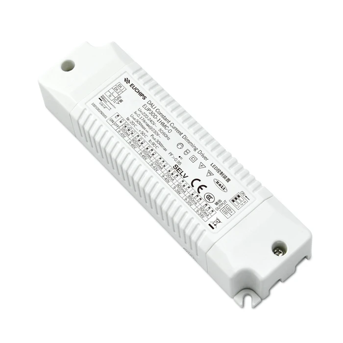 EUCHIPS 30W Dali Constant Current Dimming Driver Compact Size Flicker-Free LED Dali Dimmer Controller for Spot Light Dali Driver