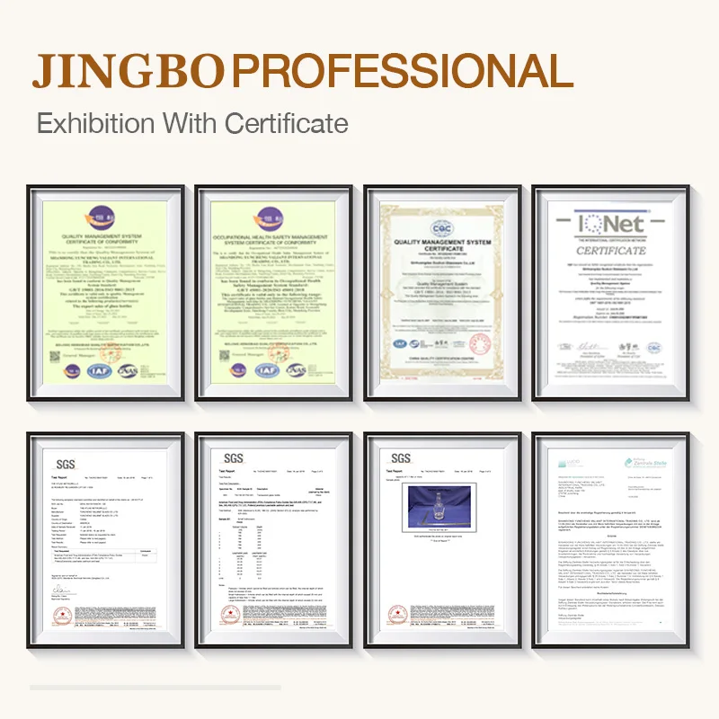 Hot Sale 500ml Clear Glass Wine Bottles Custom Regular Screw Mouth Spirit Glass Bottle round Shape Cork Sealing Decal Packaging