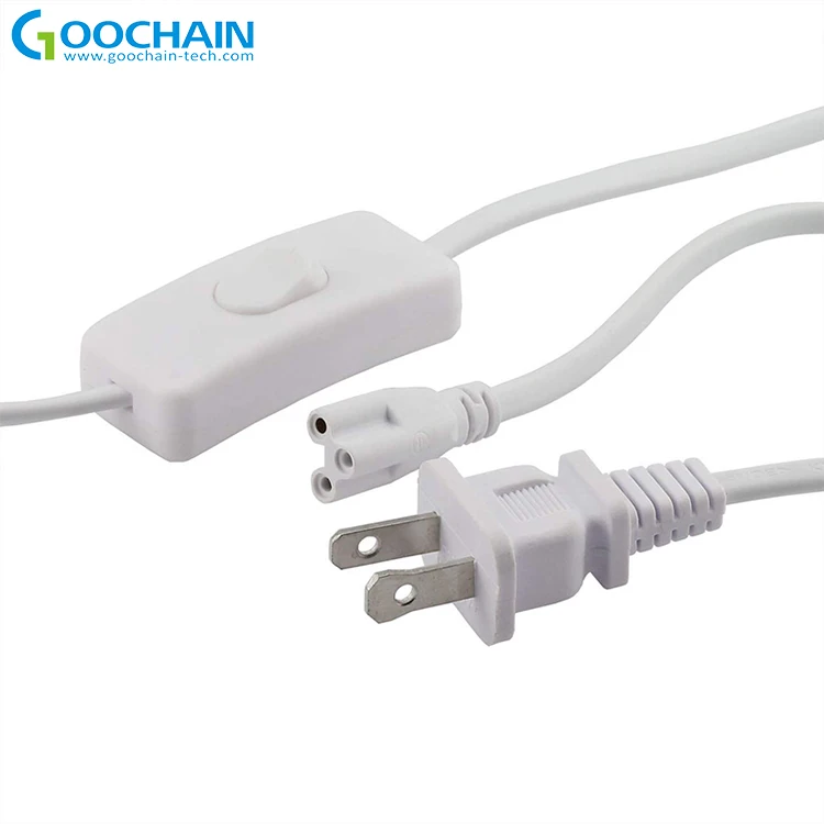  3pin T5 T8 Удлинительный провод для светодиодной лампы с переключателем