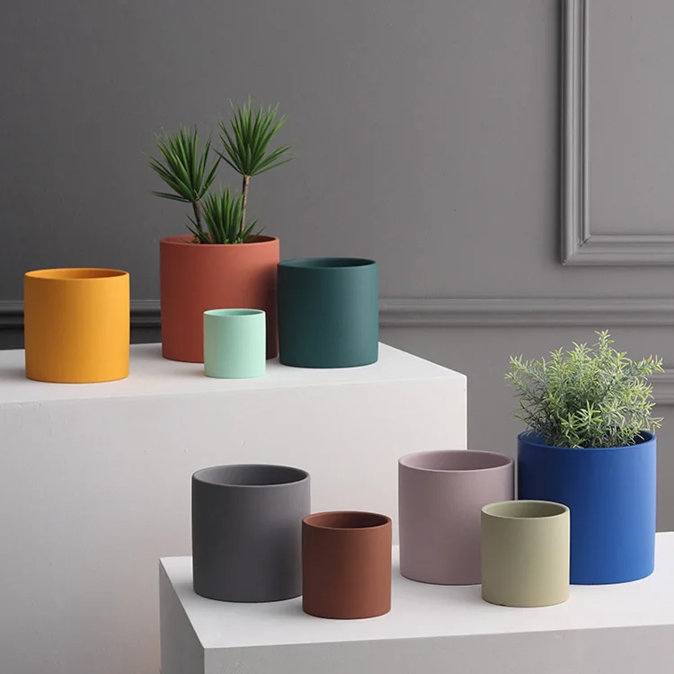 New product small cheap ceramic flower pot wholesale indoor for home decoration