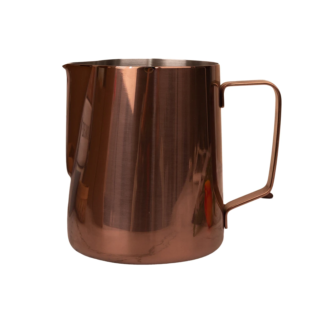 Custom Copper Color Barista 20 OZ Espresso Stainless Steel Steam Frothing Pitcher Latte Coffee Milk Jug 600ml