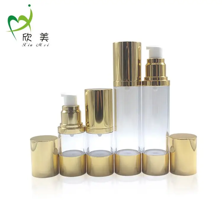 20ml pearl white gold plastic eye cream airless bottle bb cream bottle serum essential oil bottle