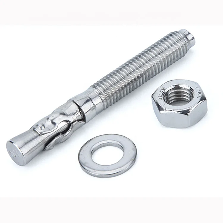 Hardware Fasteners Stainless Steel Wedge Anchor Expansion Bolts Through Bolt