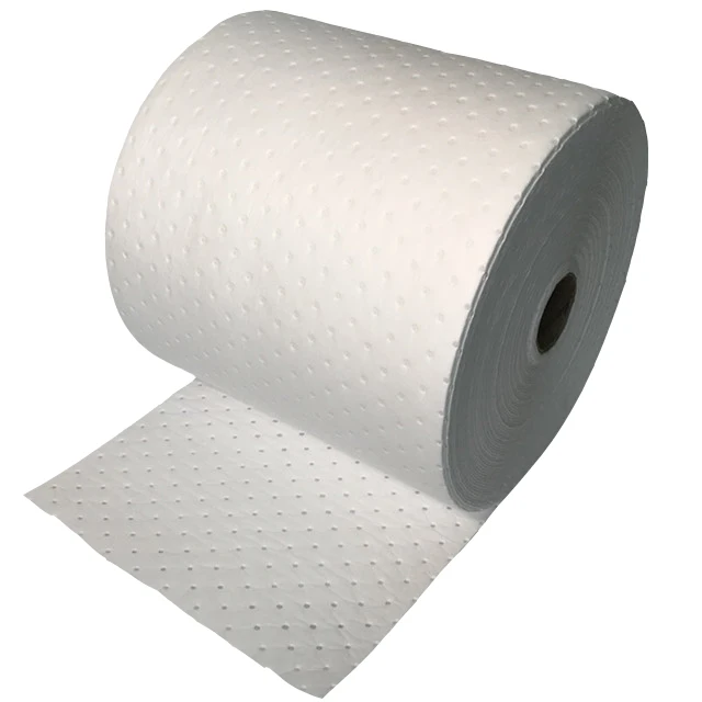 Safety Spill Waste Management Control Non-slip Super Fast Absorbency Oil Absorbent Materials Rolls