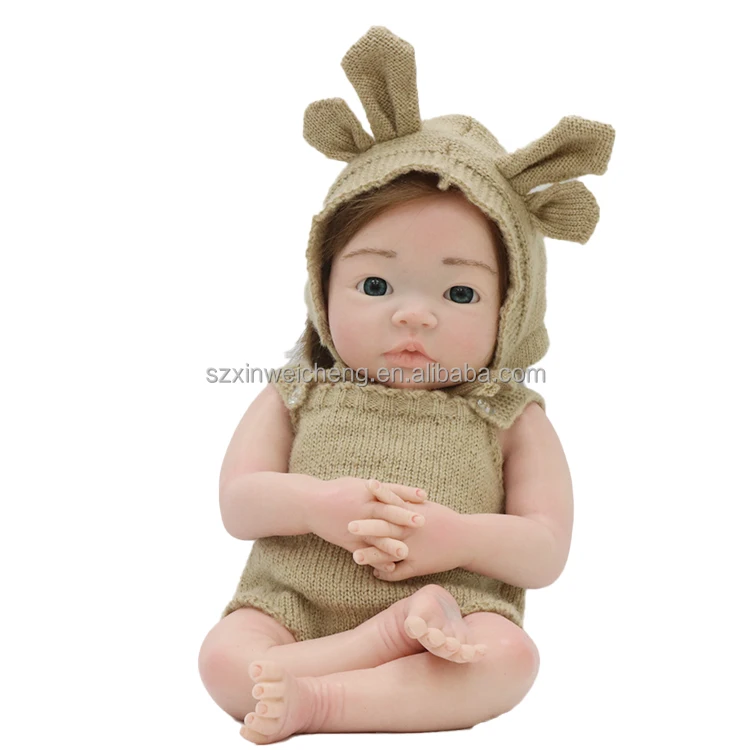18 inch Full Silicone Baby Dolls Not Vinyl Dolls Real Dolls Newborn Baby for Girl