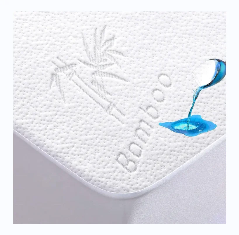 Bamboo Waterproof Mattress Protector  Up to 16 Inches Fitted Deep Pocket Waterproof Comfortable Breathable Protector