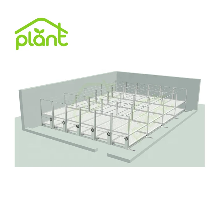 Mobile Multilayer Grow Racking System Microgreens Rack Indoor Plant Racks