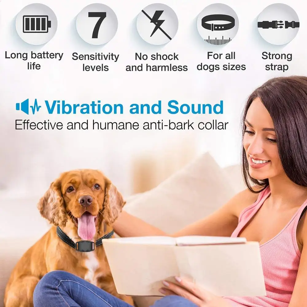 
2020 Amazon Best no shock dog training no bark collar without remote 