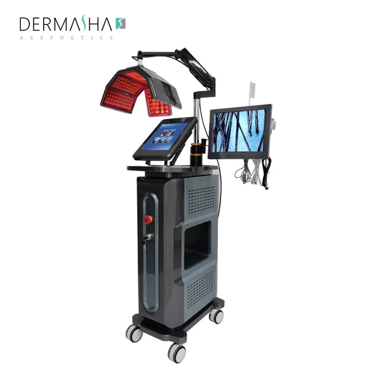 Дермаша вертикальное новейшее профессиональное средство для лечения выпадения волос диодный лазер роста прибор красоты кожи головы