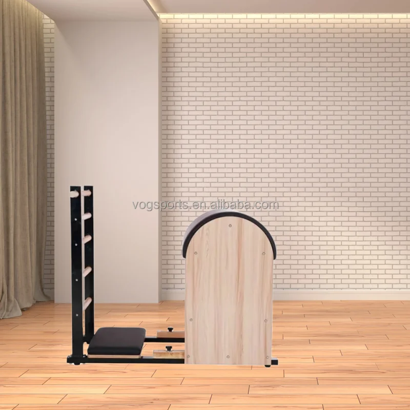 VOG-PL003M pilates machine reformer spine corrector arc pilates oak ladder-barrel-for-pilates Steel Base Solid Platform