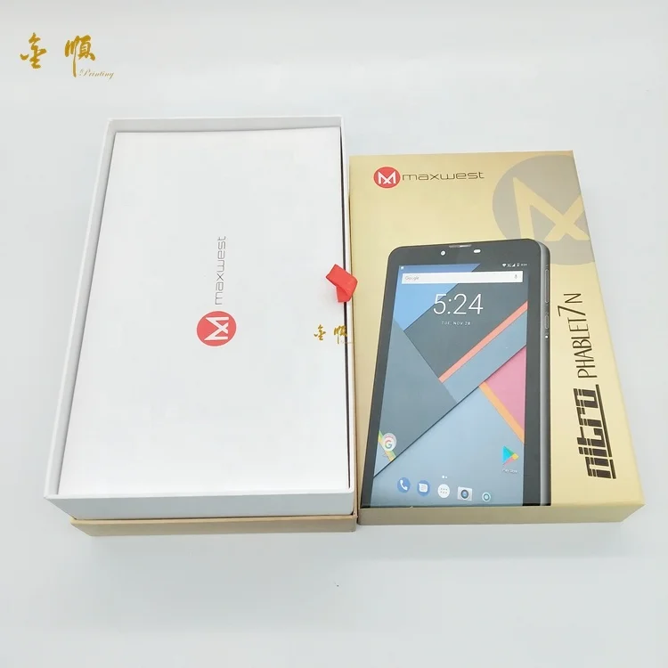 Custom Flat Foldable White Paper USB Flash Storage Box for  Charging Cable Packaging