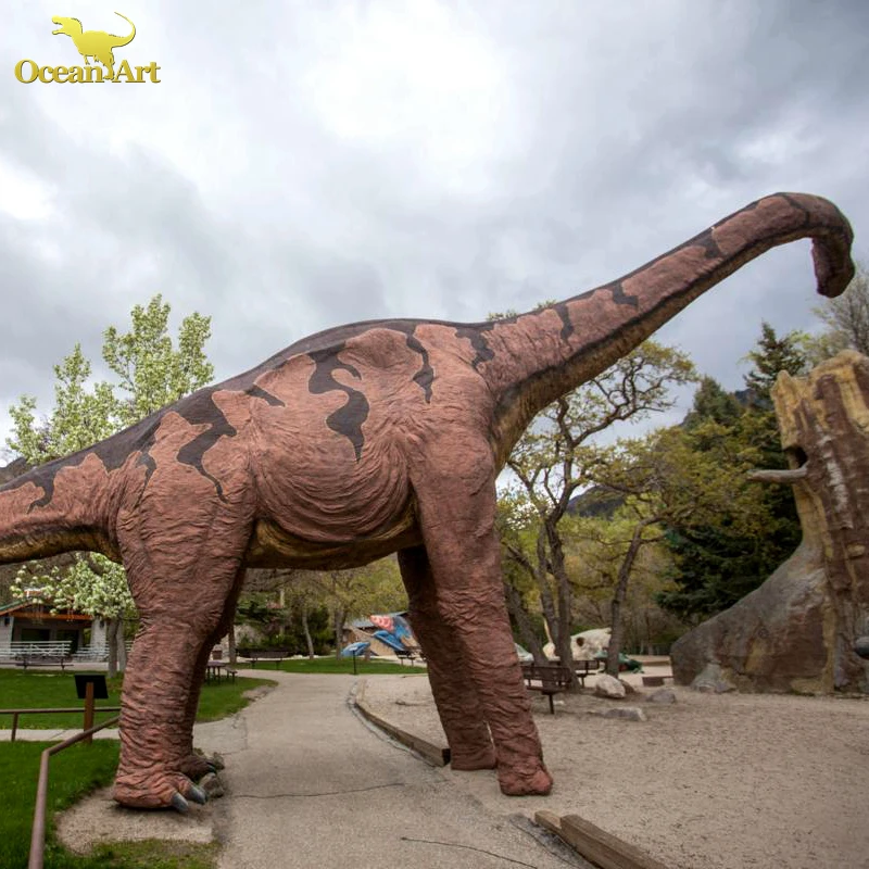 Amusement Park Life Size Robotic Dinosaur Factory Animatronic Realistic Fake Dinosaur Model