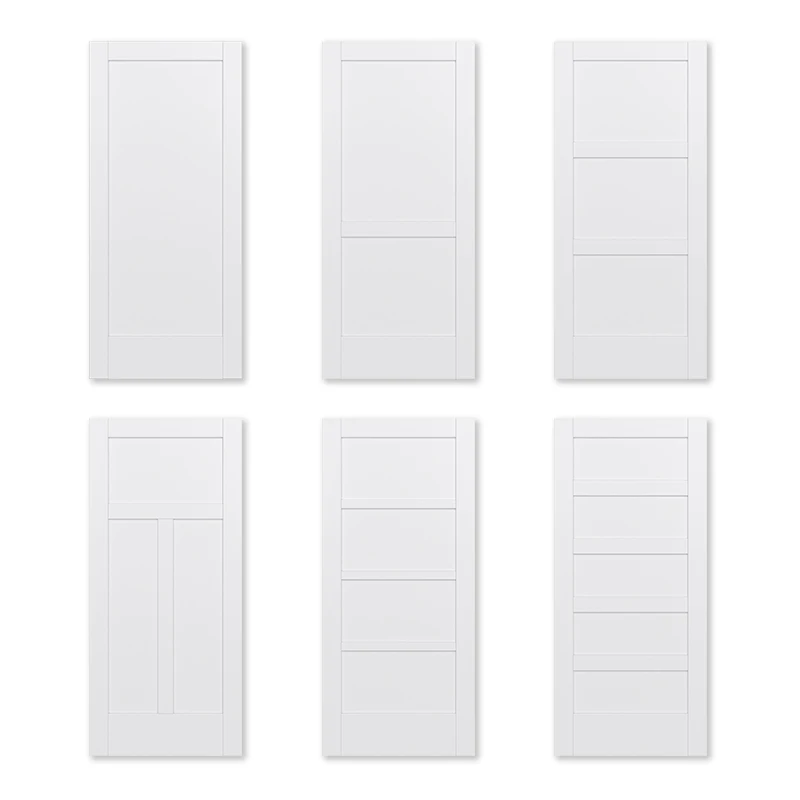 Impressive 5 Panel Transitional Door Solid Wood Composite Shaker Design For Luxury House