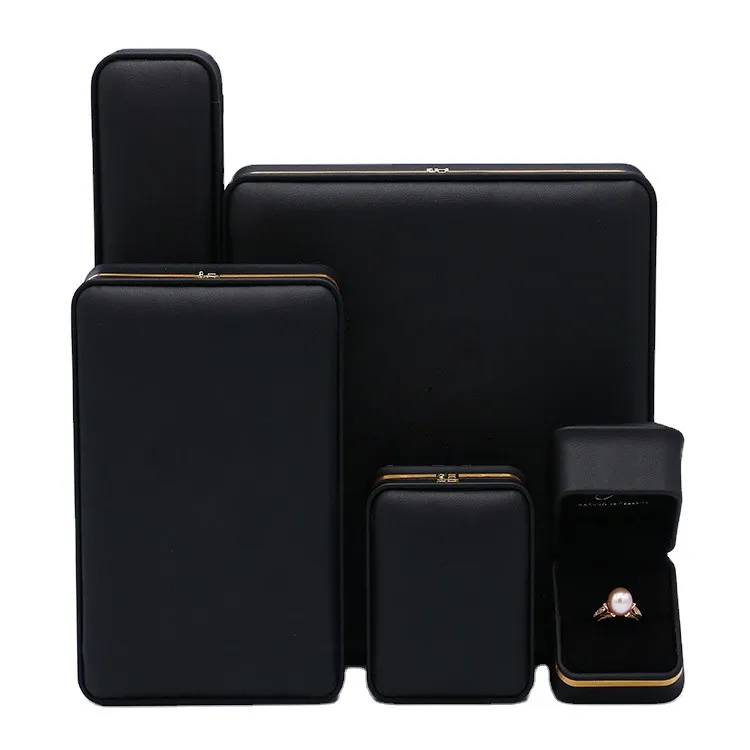 Mini Jewelry Gift Box Bangle Bracelet Pendant Earring Ring Necklace PU Leather Custom Jewelry Boxes Packaging Box Set with LOGO