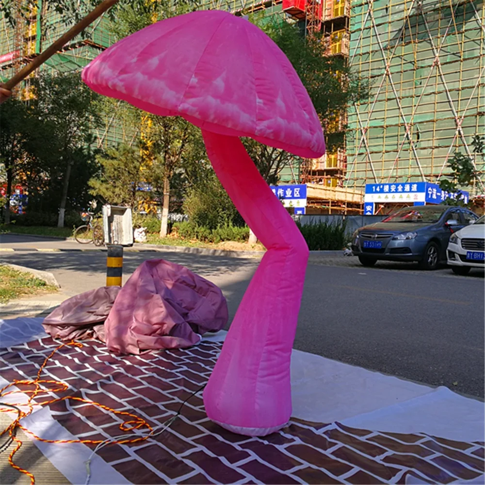 Cheap Price Outdoor Inflatable Mushroom Decoration with LED lighting for Party Event
