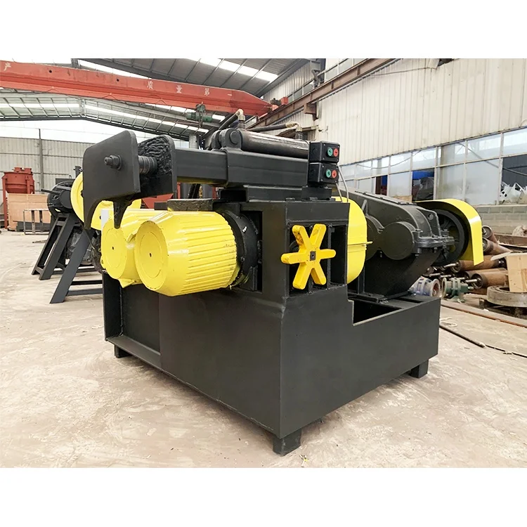 Waste OTR tires grinding rubber powder machine truck tire cutting plant