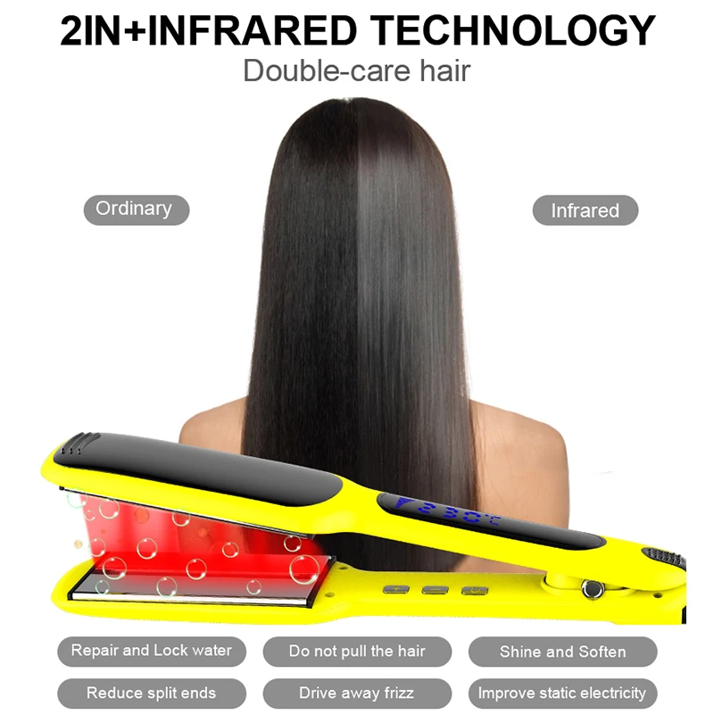 High quality professional manufacturers direct supply hair irons infrared hair straightener flat iron
