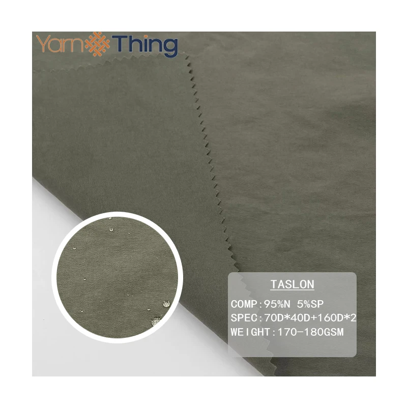 Low Price Waterproof 100% Nylon Warp Stretch Nylon Taslan Fabric for Girls Coat Jacket Bag