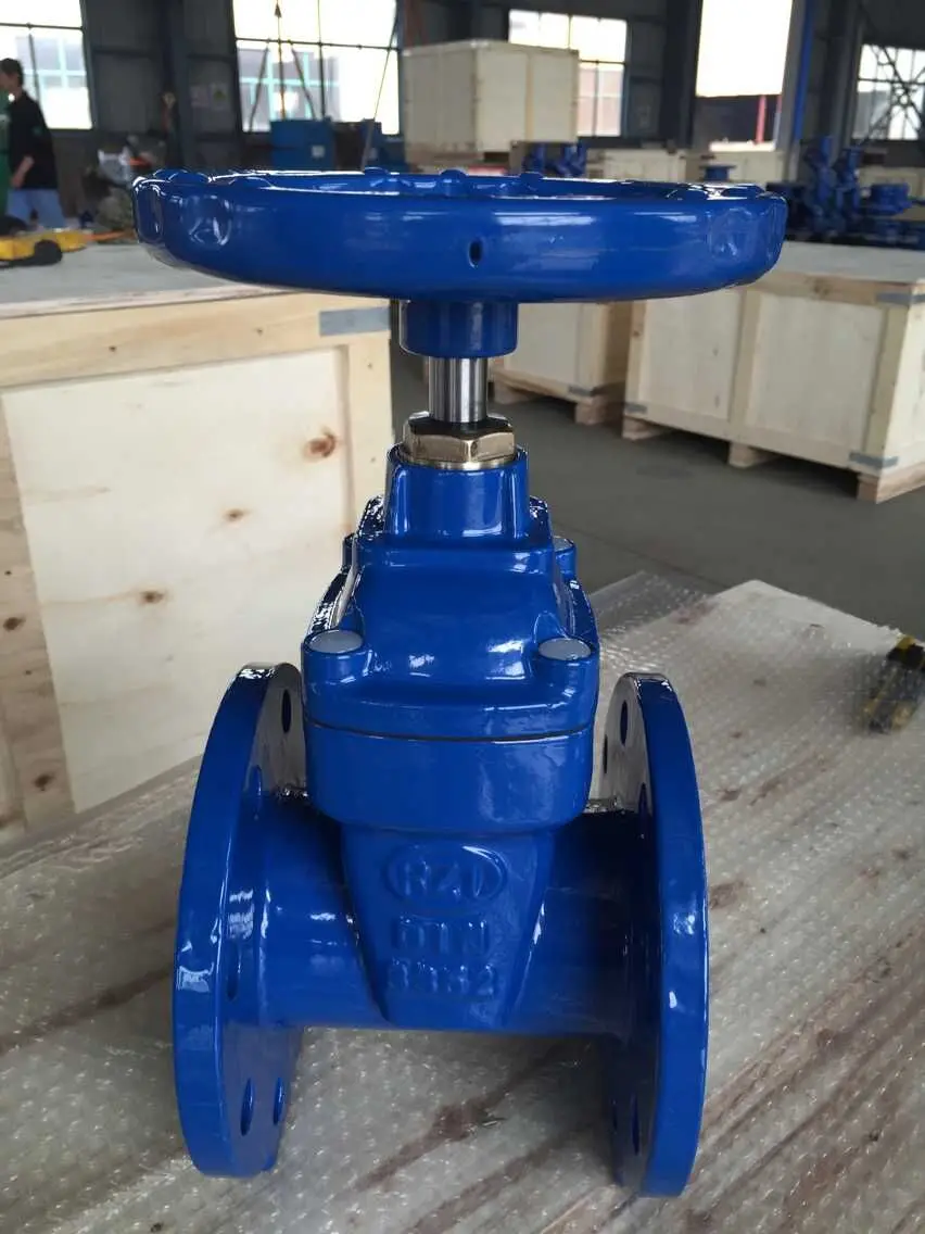 
Manufacture German standard DIN cast steel flanged gate valve with handwheel 