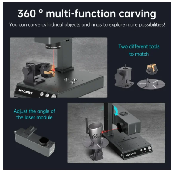 DAJA M4 Shenzhen 50 Watt 40w Letter Pvc Ccd Cristal Jewelry Laser Engraving Machine