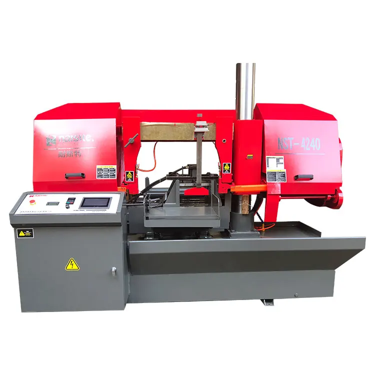 
NST-4240 Factory made horizontal timber band saw machine stainless steel cutting semi auto with price 