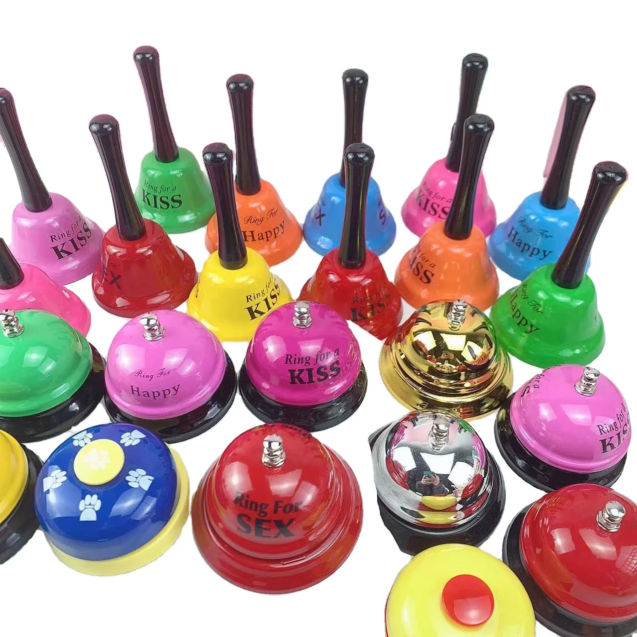 Party Accessory Gag Gift Ring for Sex Kiss LOVE Drink Desk Table Call Bell sex toy