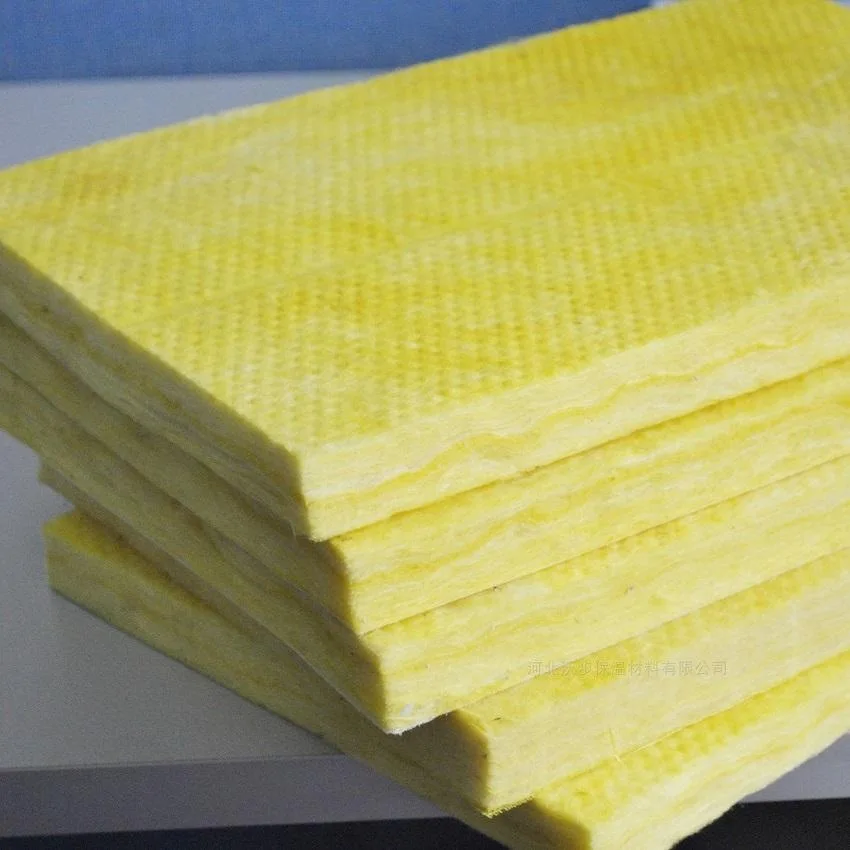 Glass wool insulation covered double side glass wool manufacturer china