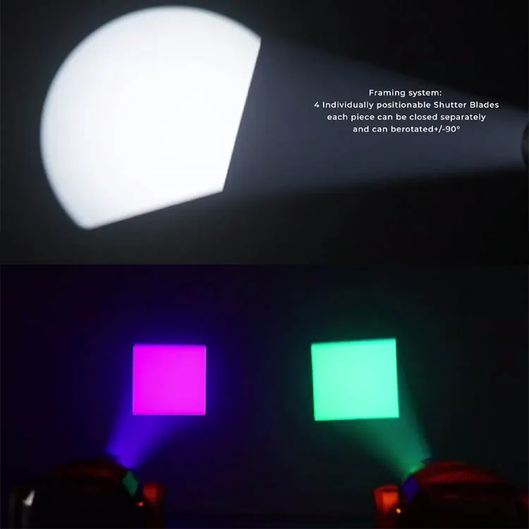 New 500W 12 colors + White Light + CTO Zoom Gobo LED Frame Light For Wedding Club Disco