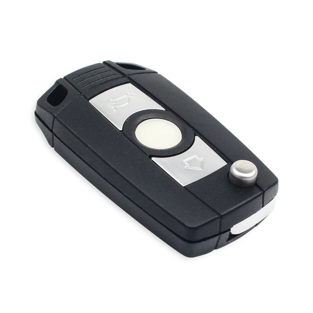 KEYYOU Filp Car Key Case DIY for BMW EWS 1/3/5/7 Series X3 X5 Z3 Z4 Modified Keyless Entry Remote Shell Case With HU58 Blade
