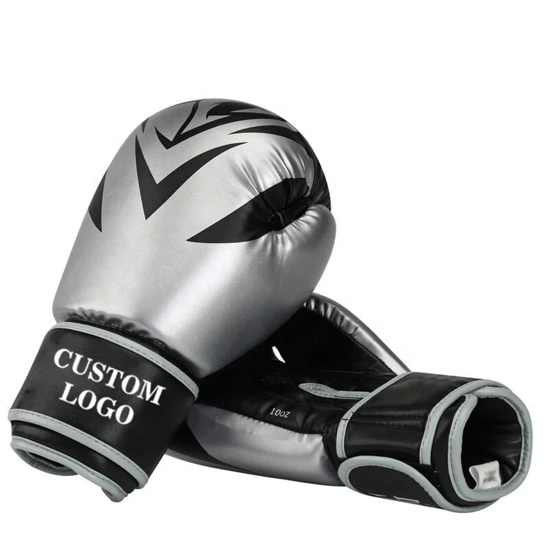 Real leather Custom Made Black Boxing Gloves