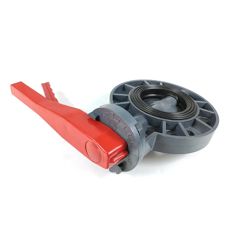 High Quality With Nice Price 1'-8' PVC Red Handle Compact Butterfly Valve