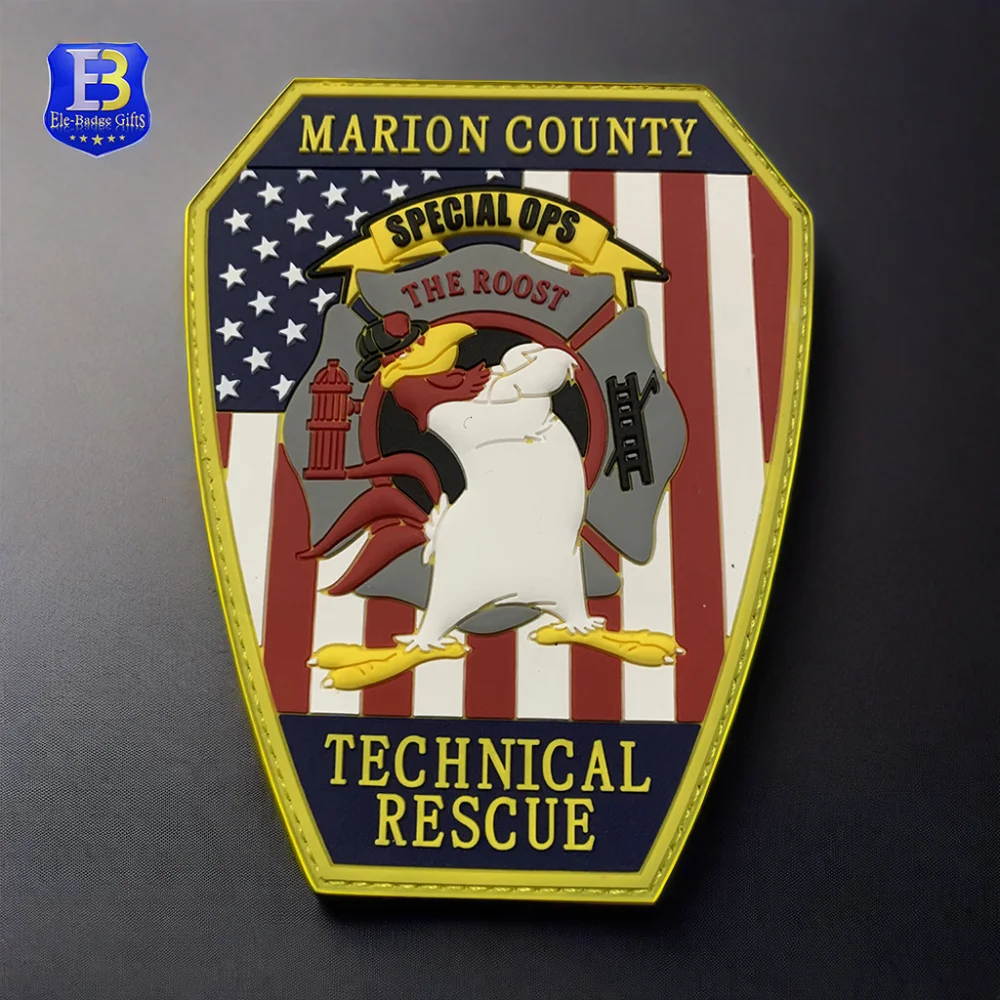 Custom Brand 3d Logo Eagle Badge Heat Press Pvc Patch Iron On Clothing Pvc Patches rubber badge pvc hat patches