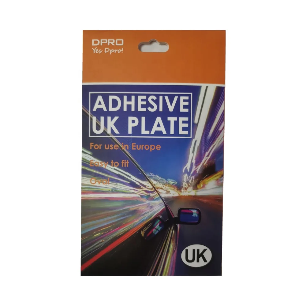 2021 New Legal For Cars Travel Abroad Self Adhesive UK Car Stickers Durable Vinyl Sticker Number Plate Decal