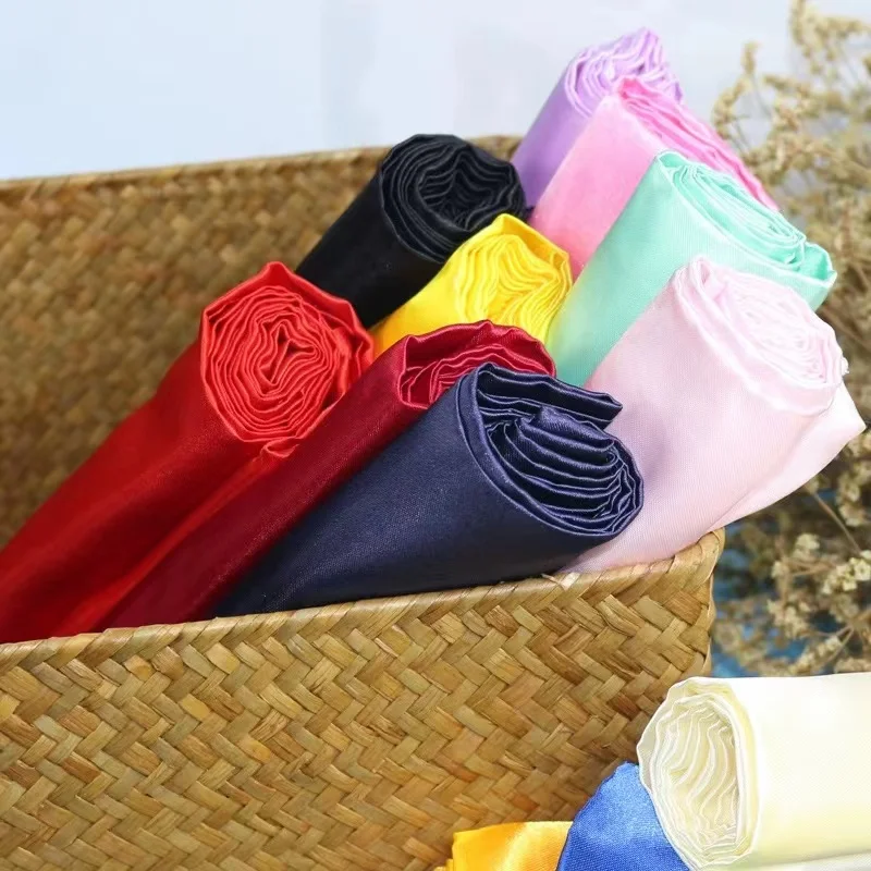 Acetate Satin Fabric Satin Fabric Dress Polyester Satin Color Imitation Silk Clothing Lining