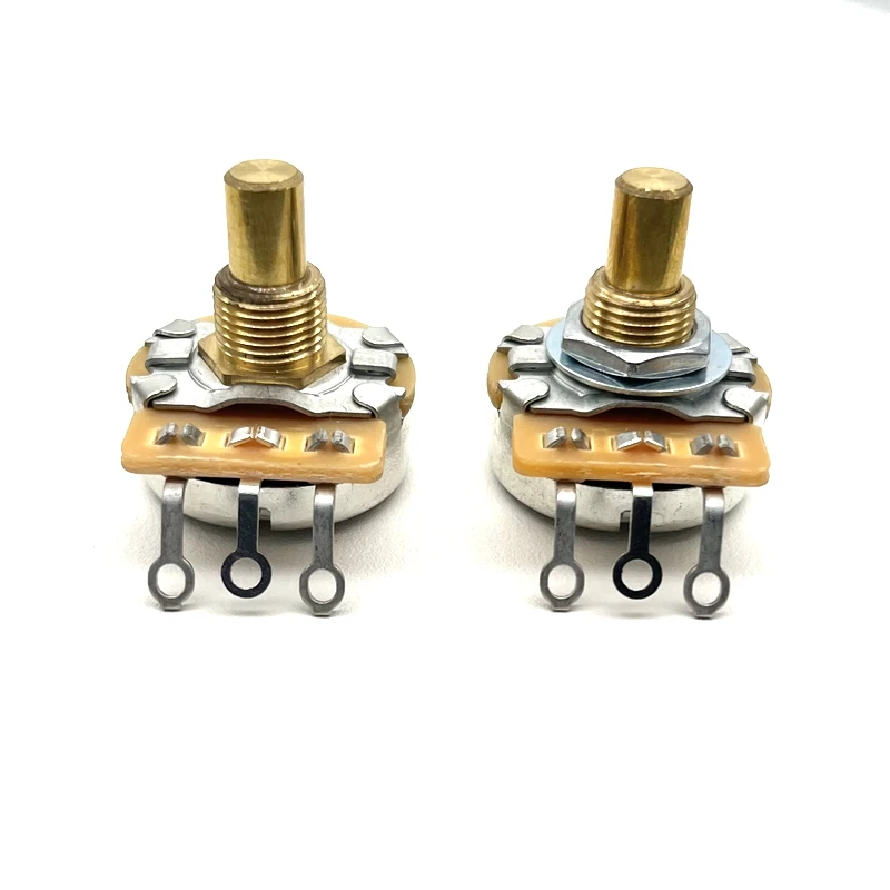 Terwin Customized 24mm Solid Metal shaft A500K B500K Carbon Film Rotary potentiometer for Electric guitar
