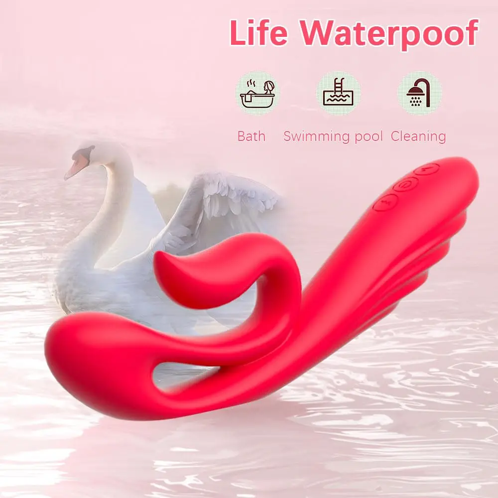 APP Control G Point Nipple Clitoral Stimulation Swan Vibrator Adults Sex Toys G-Spot Massage Rabbit Vibrator For Women Couples