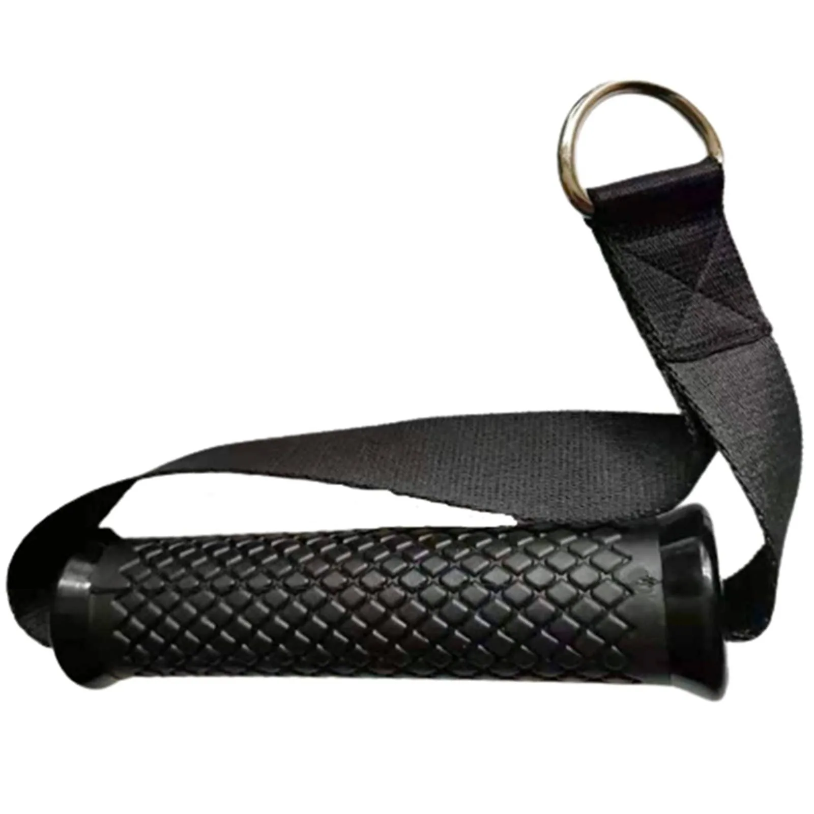 Custom Logo Home Gym Pull Up Accessories Nylon Straps Non-Slip Comfort Grips Tpr Handgrips With D Ring For Resistance Bands