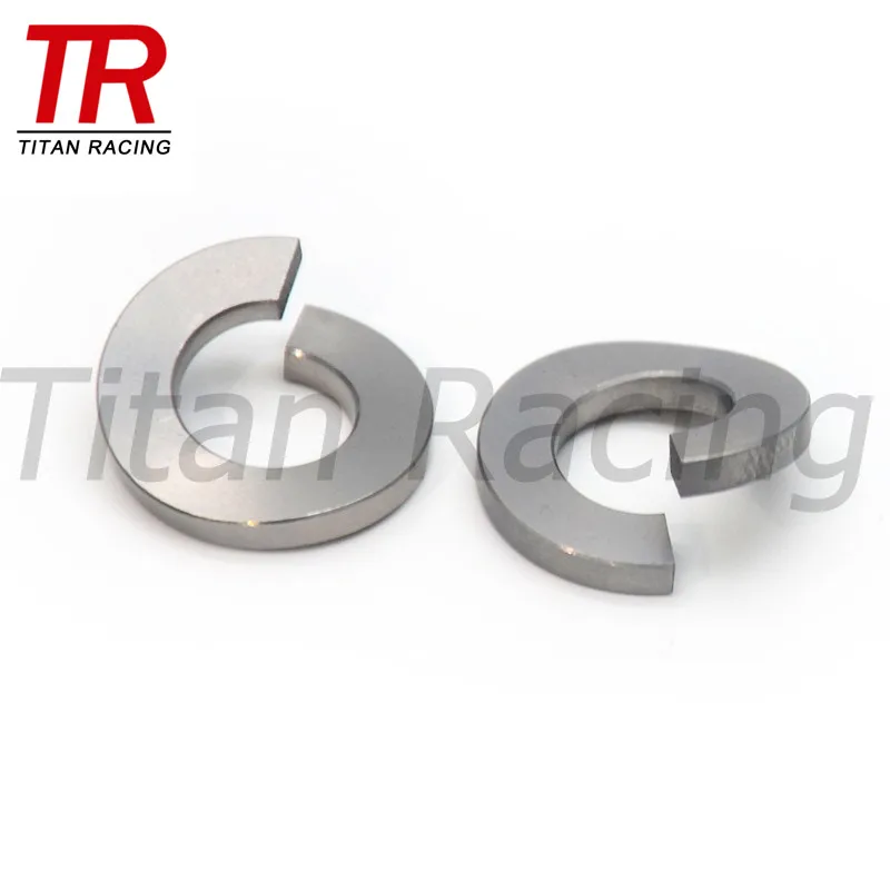 Titanium Spring Washer Gasket Cycling Refit Fasteners M4 M5 M6 M8 M10 M12 M14 M16 M18 M20 M22 M24