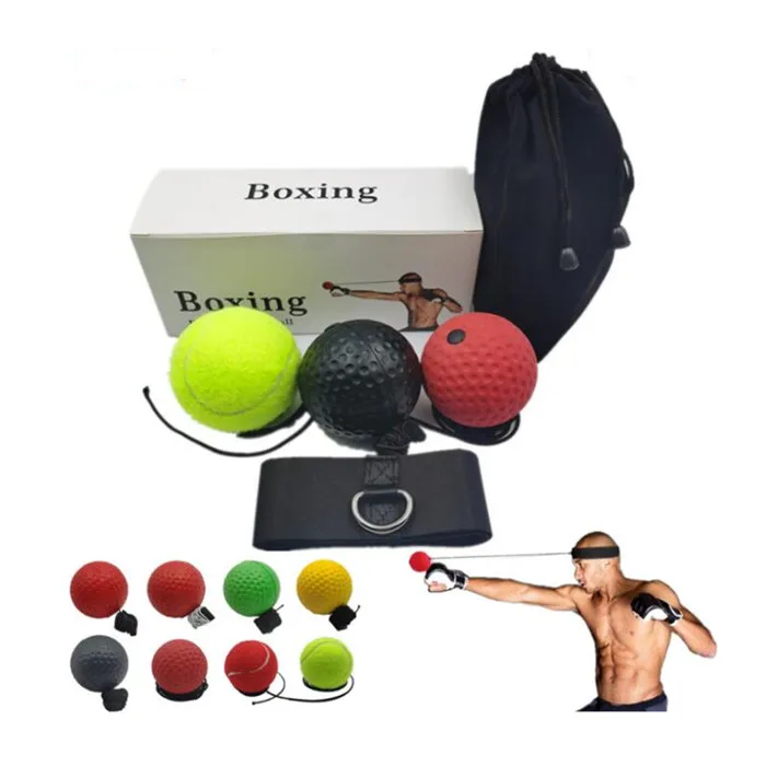 Boxing Training Ball 3 Difficulty Level Boxing Ball with Headband, Suit for Reaction, Agility, Punching Speed