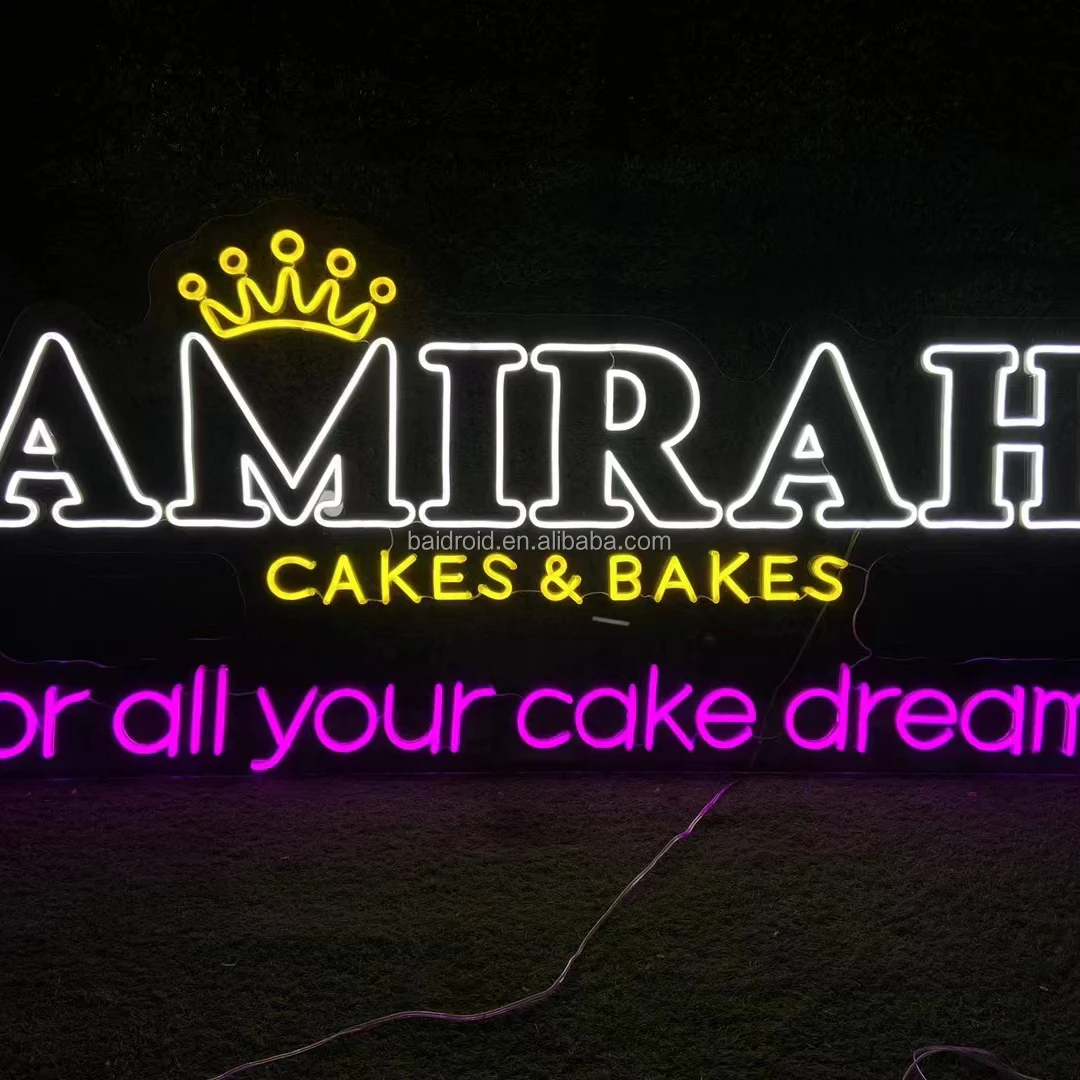 Acrylic Neon Signs 3D illuminated letter acrylic lighted logo LED neon signs