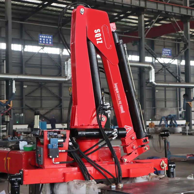 Bob-Lift Mini Portable 1 Ton Crane Hydraulic Arm Lift for Pickup Truck