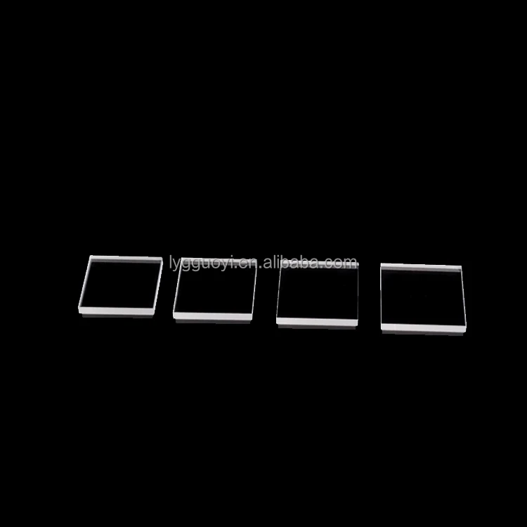 clear silica quartz glass block