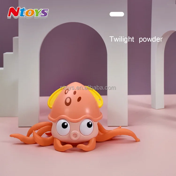 Baby Bath Toys Wind Up Line Pull Crawling Walking Octopus Toy