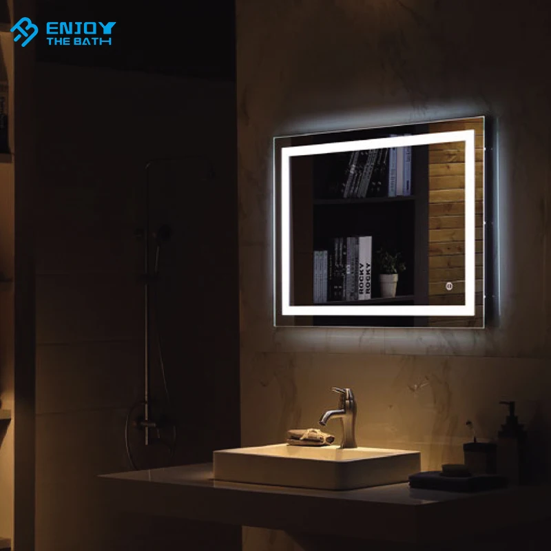 2020 New Arrivals bathroom mirrors Anti-fog Smart Touch Screen led light make up mirror