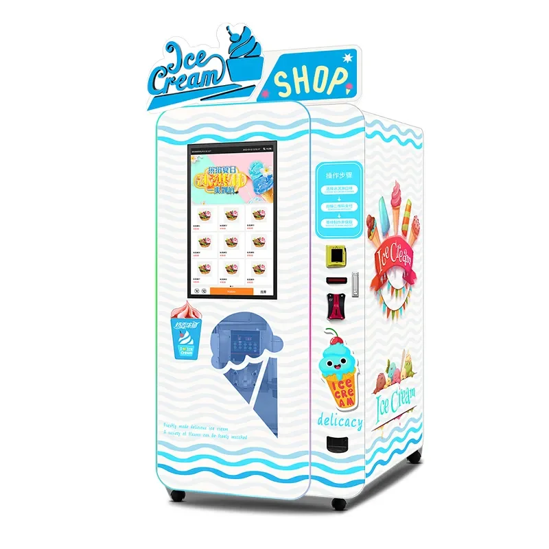 Frozen Soft Yogurt Vending Machine And Soft Ice Cream Vending Machine Automatic