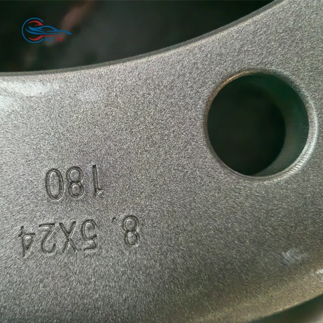 Truck Wheels 8.5-24 steel wheel 10x335 Deep Dish Silver Wheel Rims